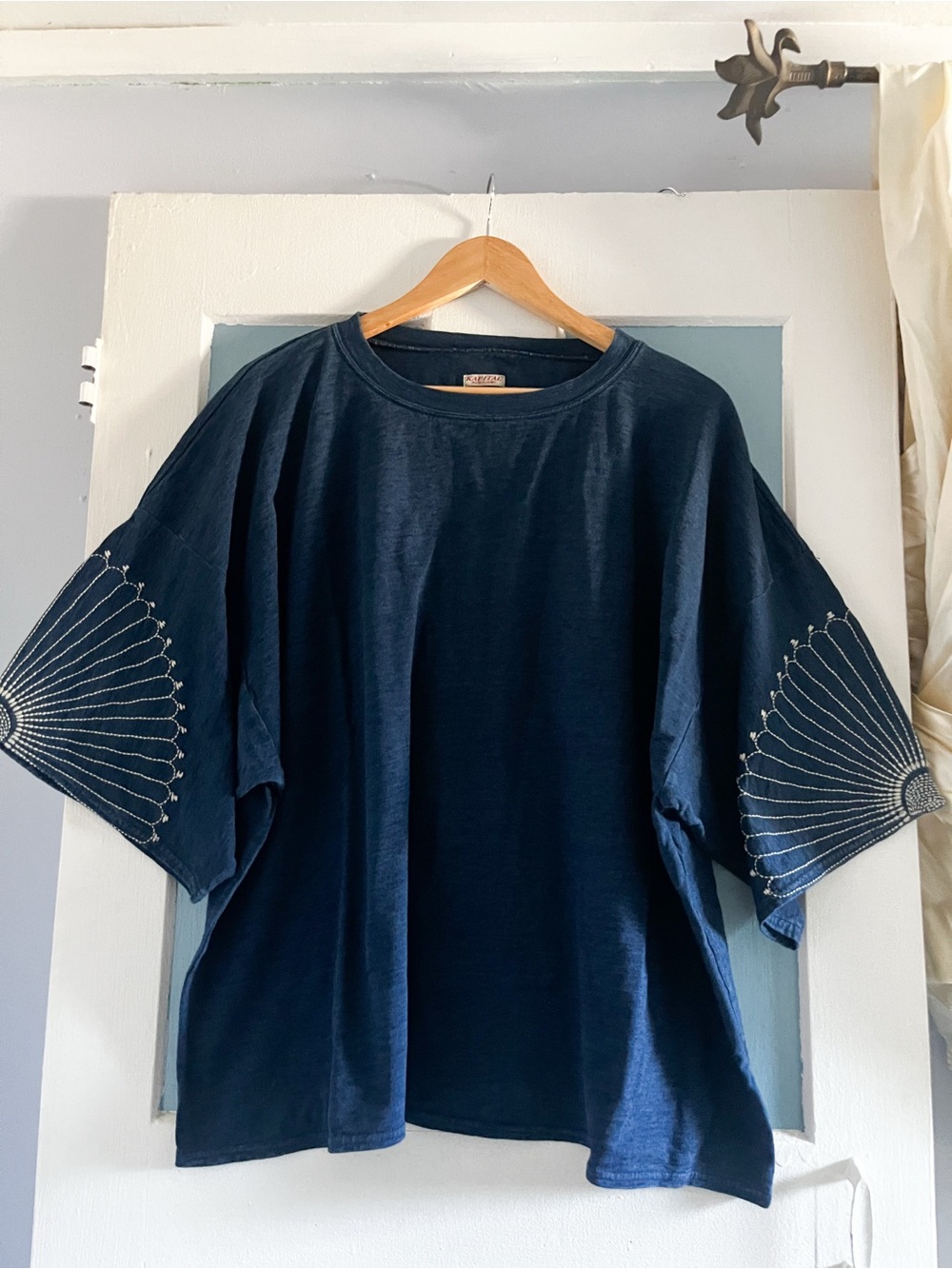 Kapital IDG indigo Jersey Huge-T Embroidered
